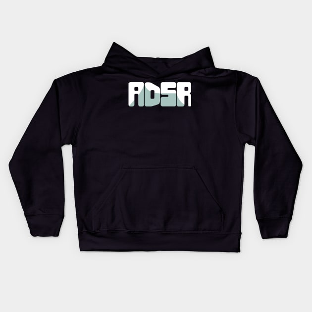 Synthesizer ADSR Envelope Kids Hoodie by MeatMan